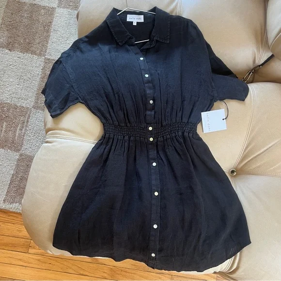 Bella Dahl Charcoal Button-Up Dress - Picture 2 of 4